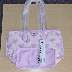 Stoney Clover Lane Lavender Heart Tote
